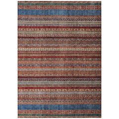 Machine Washable Indoor/Outdoor Chantille ACN2741 Orange 8' x 10' Rug