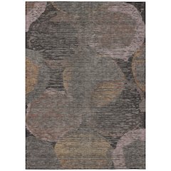 Machine Washable Indoor/Outdoor Chantille ACN2744 Brown 8' x 10' Rug