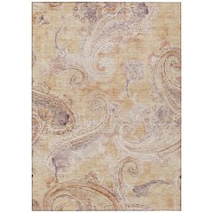 Machine Washable Indoor/Outdoor Chantille ACN2747 Orange 8' x 10' Rug