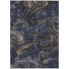 Machine Washable Indoor/Outdoor Chantille ACN2748 Blue 8' x 10' Rug