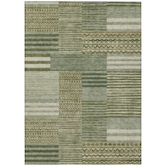 Machine Washable Indoor/Outdoor Chantille ACN2749 Green 8' x 10' Rug