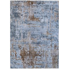 Machine Washable Indoor/Outdoor Chantille ACN2750 Blue 8' x 10' Rug
