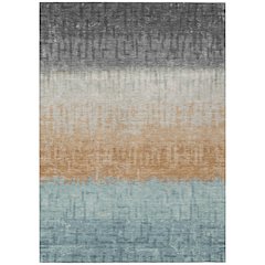 Machine Washable Indoor/Outdoor Chantille ACN2752 Gray 8' x 10' Rug