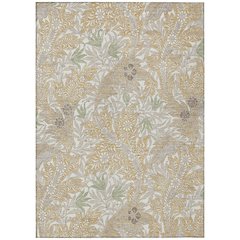 Machine Washable Indoor/Outdoor Chantille ACN2753 Gold 8' x 10' Rug