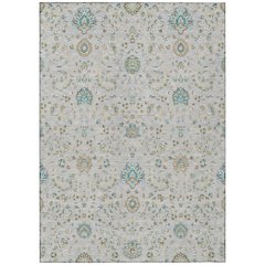 Machine Washable Indoor/Outdoor Chantille ACN2758 Gray 8' x 10' Rug