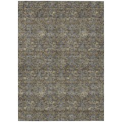 Machine Washable Indoor/Outdoor Chantille ACN2783 Black 8' x 10' Rug