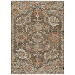 Machine Washable Indoor/Outdoor Chantille ACN2793 Brown 8' x 10' Rug