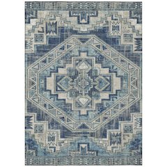 Machine Washable Indoor/Outdoor Chantille ACN2794 Blue 8' x 10' Rug