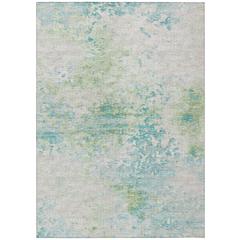 Indoor/Outdoor Accord AAC35 Green Washable 5' x 7'6" Rug