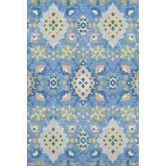 Premium Machine Washable Mayfield AMF1002 Blue 5' x 7'6" Rug