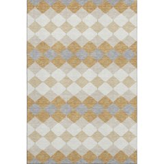 Premium Machine Washable Mayfield AMF1007 Gold 5' x 7'6" Rug