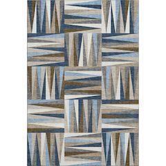 Premium Machine Washable Mayfield AMF1012 Navy 5' x 7'6" Rug