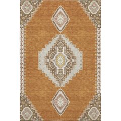 Premium Machine Washable Mayfield AMF1014 Copper 5' x 7'6" Rug