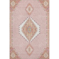 Premium Machine Washable Mayfield AMF1014 Pink 5' x 7'6" Rug