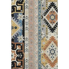 Premium Machine Washable Mayfield AMF1015 Black 5' x 7'6" Rug