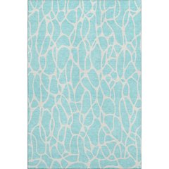 Premium Machine Washable Mayfield AMF1024 Aqua 5' x 7'6" Rug
