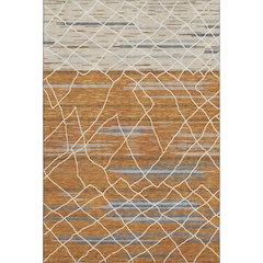 Premium Machine Washable Mayfield AMF1025 Terracotta 5' x 7'6" Rug