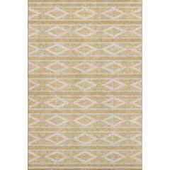 Premium Machine Washable Mayfield AMF1029 Gold 5' x 7'6" Rug