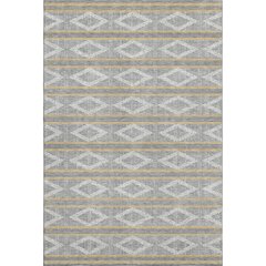 Premium Machine Washable Mayfield AMF1029 Gray 5' x 7'6" Rug