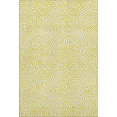 Premium Machine Washable Mayfield AMF1030 Yellow 5' x 7'6" Rug