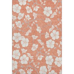 Premium Machine Washable Mayfield AMF1032 Coral 5' x 7'6" Rug