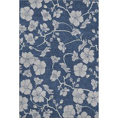 Premium Machine Washable Mayfield AMF1034 Navy 5' x 7'6" Rug