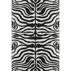 Premium Machine Washable Mayfield AMF1042 Black 5' x 7'6" Rug
