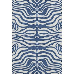 Premium Machine Washable Mayfield AMF1042 Navy 5' x 7'6" Rug