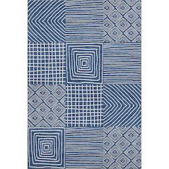 Premium Machine Washable Mayfield AMF1044 Navy 5' x 7'6" Rug