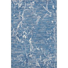 Premium Machine Washable Mayfield AMF1046 Blue 5' x 7'6" Rug