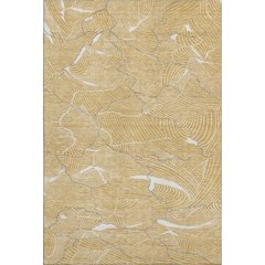 Premium Machine Washable Mayfield AMF1048 Gold 5' x 7'6" Rug