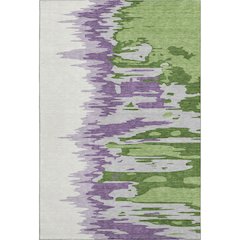 Premium Machine Washable Mayfield AMF1050 Green 5' x 7'6" Rug