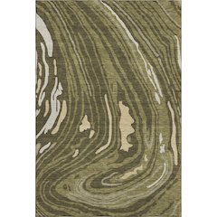 Premium Machine Washable Mayfield AMF1051 Olive 5' x 7'6" Rug