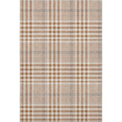 Premium Machine Washable Mayfield AMF1054 Paprika 5' x 7'6" Rug
