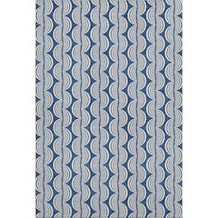 Premium Machine Washable Mayfield AMF1055 Navy 5' x 7'6" Rug