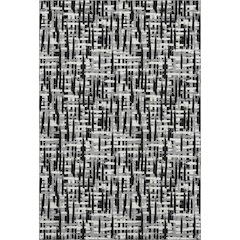Premium Machine Washable Mayfield AMF1059 Black 5' x 7'6" Rug