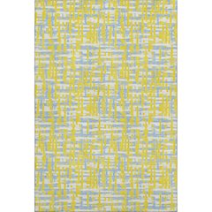 Premium Machine Washable Mayfield AMF1060 Yellow 5' x 7'6" Rug