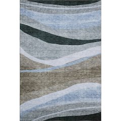 Premium Machine Washable Mayfield AMF1098 Brown 5' x 7'6" Rug