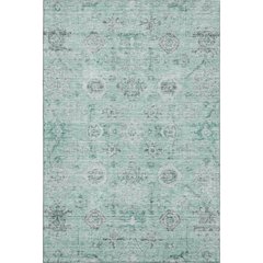 Premium Machine Washable Mayfield AMF1110 Teal 5' x 7'6" Rug