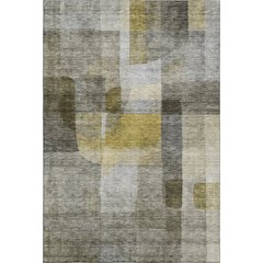 Premium Machine Washable Mayfield AMF1113 Taupe 5' x 7'6" Rug