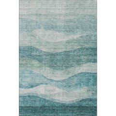 Premium Machine Washable Mayfield AMF1141 Seafoam 5' x 7'6" Rug