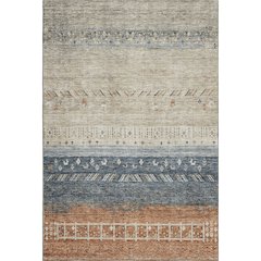 Premium Machine Washable Mayfield AMF1147 Brown 5' x 7'6" Rug