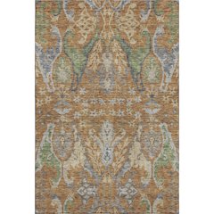 Premium Machine Washable Mayfield AMF1153 Copper 5' x 7'6" Rug