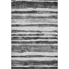 Premium Machine Washable Mayfield AMF1191 Charcoal 5' x 7'6" Rug