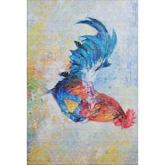 Premium Machine Washable Mayfield  Blue 5' x 7'6" Rug