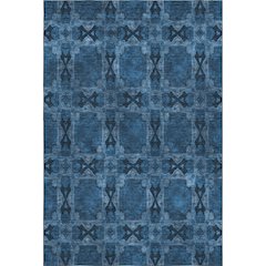 Premium Machine Washable Mayfield  Navy 5' x 7'6" Rug