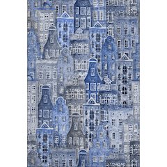 Premium Machine Washable Mayfield  Blue 5' x 7'6" Rug