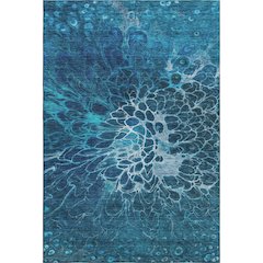 Premium Machine Washable Mayfield AMF652 Navy 5' x 7'6" Rug