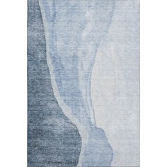 Premium Machine Washable Mayfield AMF667 Blue 5' x 7'6" Rug