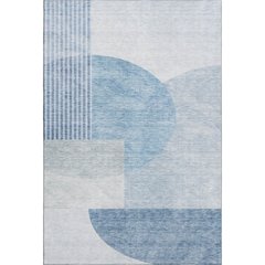 Premium Machine Washable Mayfield AMF678 Blue 5' x 7'6" Rug